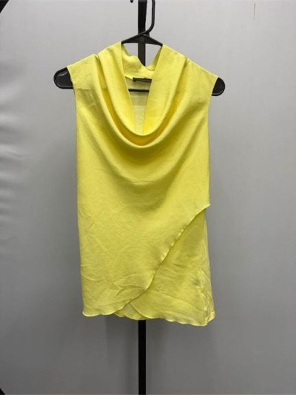 The Limited Yellow Relaxed Cowl Neck Sleeveless Top